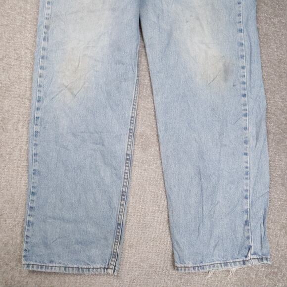 Levi's 550 Relaxed Fit 36x32 Light Wash Blue Denim Jeans - Picture 7 of 16